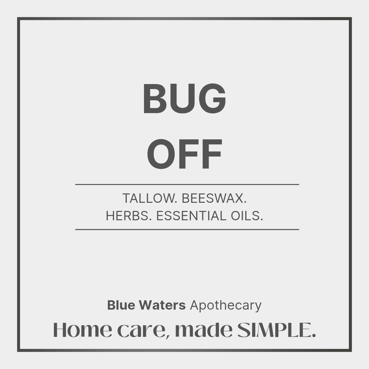 Tallow Candle- Bug Off