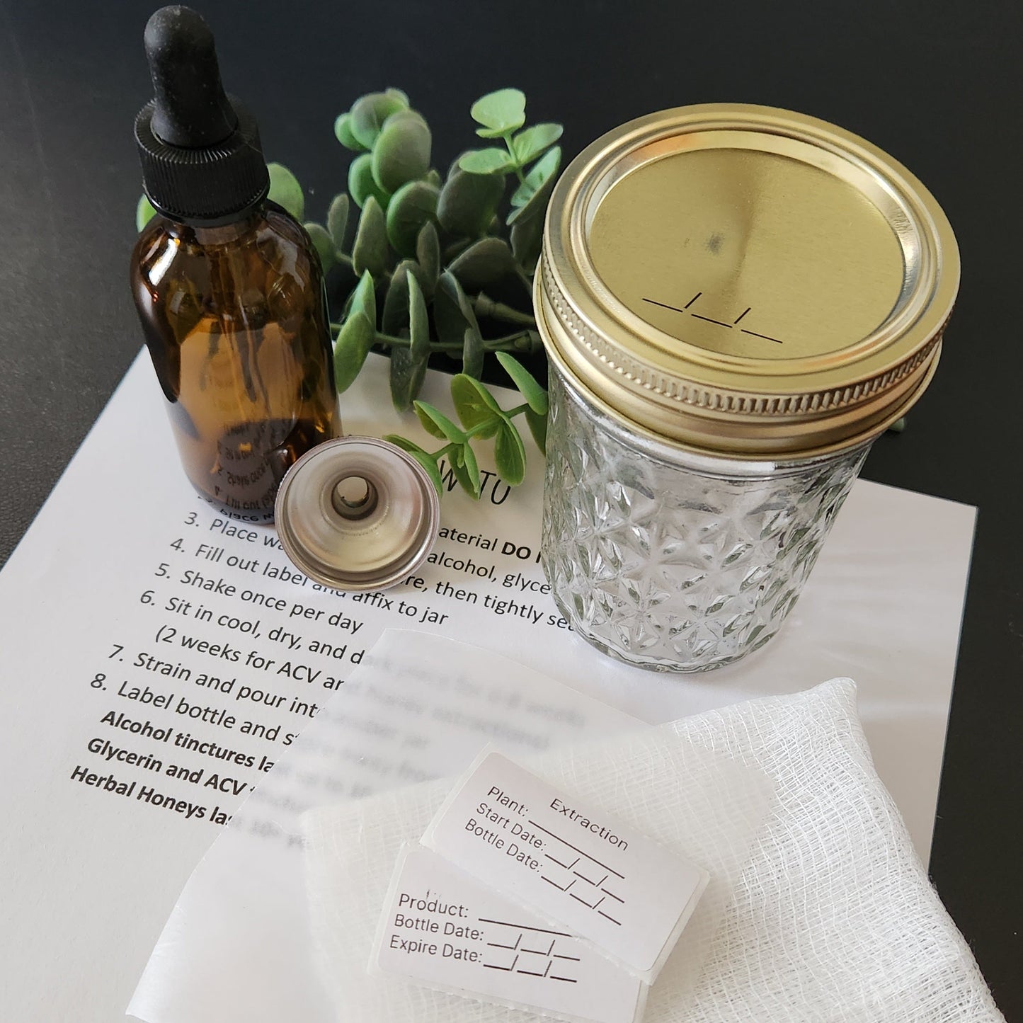 Starter Apothecary Kit- DIY Tincture Add-on